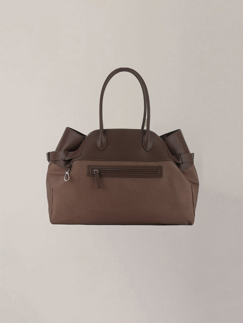Dual-Tone Cowhide leather Tote